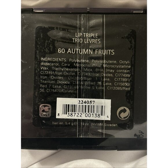 IsaDora Lip Triple Autumn Fruits #60 See Pictures .19 oz Vintage New Rare Seal - Picture 4 of 5